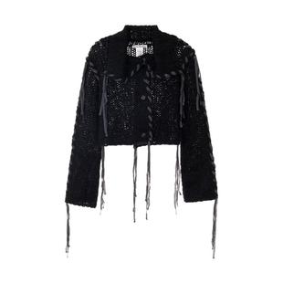 ACNE STUDIOS 春季新款女士潮流短款开衫毛衣银泰百货精品301574