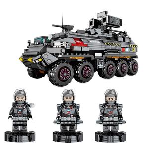 森宝积木流浪地球中号运兵车益智拼装积木玩具大人高难度创意礼物