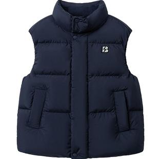 【商场同款】巴拉巴拉儿童羽绒马甲男童外套上衣新款2025冬防泼水