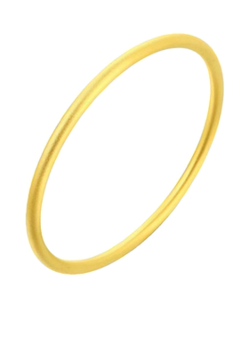 金包银素圈手镯古法传承实心磨砂镯子亮面手环送女友礼物