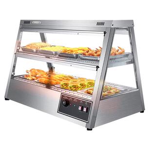 乐创蛋挞保温柜商用炸鸡店汉堡展示柜熟食品面包子加热恒温箱小型