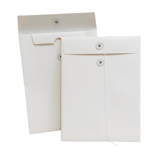 白色文件袋进口牛皮纸高级纸袋普通款空白无字大a4等公文袋资料袋