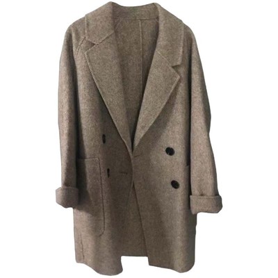 春季新款韩版宽松休闲风呢子大衣