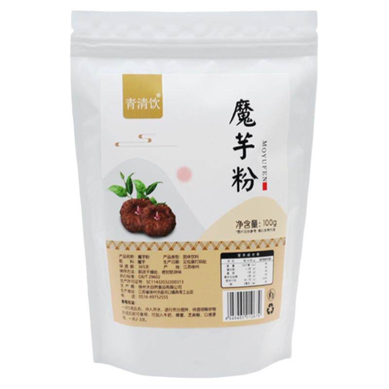 大自然魔芋粉100克精粉饱腹速食代餐粉膳食纤维粉烘焙原味散装袋