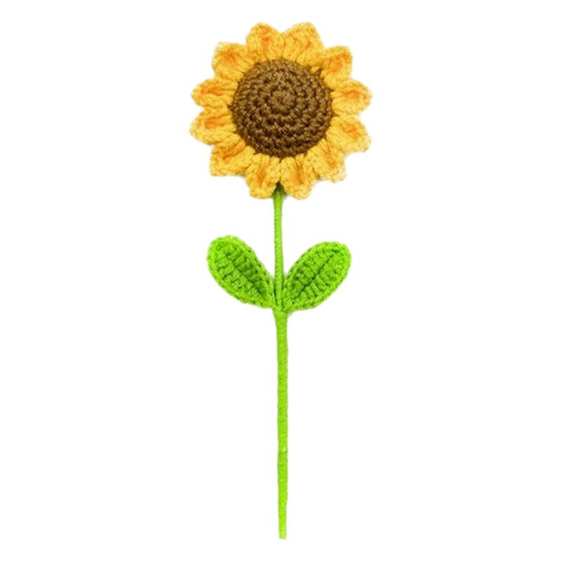 成品向日葵仿真口袋毛线花束送老师教师节伴手礼搭配高考毕业礼物