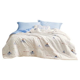 罗莱儿童A类全棉四季棉花被褥幼儿园被子可水洗被芯空调被夏被