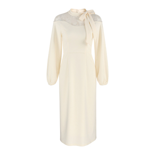 韩语琳/琥珀流光风独特设计感长裙2025春气质名媛连衣裙