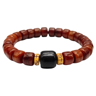 西藏牦牛骨手串骨头牛骨手链藏式牛角男女菩提子手链文玩冷门手串