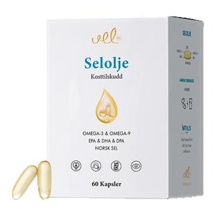 VEL挪威进口海豹油软胶囊中老年三高心血管高纯度鱼油DHA欧米茄