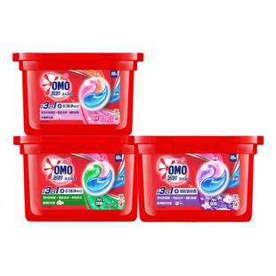 奥妙三合一洗衣凝珠18颗*3盒浓缩球液清新桉树除菌除螨持久留香味