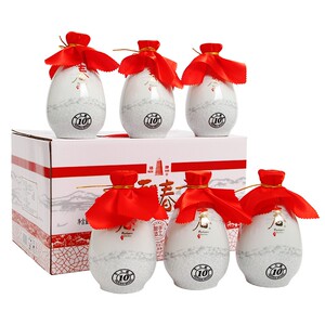 【官方旗舰店】丽春黄酒十年丽春375ml*6瓶整箱礼盒花雕酒绍兴