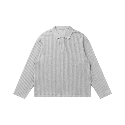VMCL310克经典绞花编结POLO衫老钱风针织衫长袖男25AW vermicelli