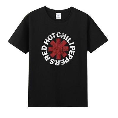 纯棉短袖t恤rhcp摇滚乐队夏装