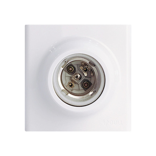 公牛灯座底盘E27螺口明装声光控感应灯头LED日光灯泡一体底座灯口