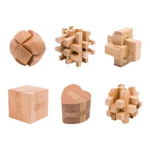 结构玩具积木地狱级高难度榫卯国产鲁班锁模型隼牟中国风木质10岁