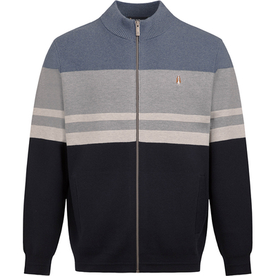 暇步士男装保暖含绵羊毛立领开衫