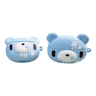 水滴蓝色暴力熊适用airpodspro3保护套airpods4保护套苹果耳机保护壳airpodspro2代蓝牙耳机壳airpods3三四代