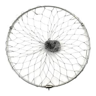 实心不锈钢抄网头可折叠手工编织大力马网兜捞鱼抓鱼青鲟大物抄网