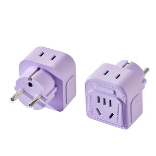 TESSAN霆圣德标欧标转换插头韩国泰国德国欧洲国际旅行插座转换器