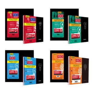 凯萨KAISA灵感系列美式复古加厚笔记本线圈活页本A4活页替芯考研专用高颜值线圈本横线错题凯撒英语单词本子