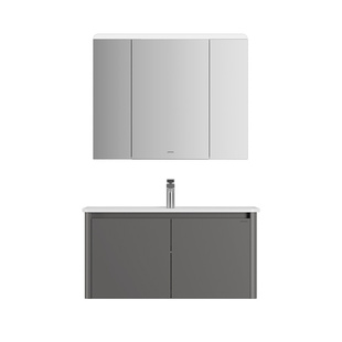 九牧卫浴官方厨卫自营浴室柜洗脸盆柜陶瓷一体盆铝合金组合洗漱盆