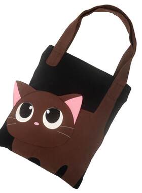 Kine猫吉吉黑猫作业袋单肩包