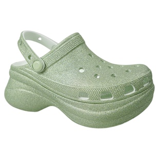 Crocs卡骆驰复古闪耀小鲸鱼厚底洞洞鞋凉鞋沙滩鞋女鞋拖鞋207261