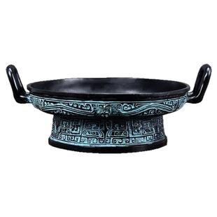 仿古青铜器史墙盘铭文盘来盘散氏盘虢季子白盘曾侯乙尊盘装饰摆件