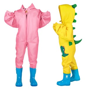 幼儿园儿童全身连体雨衣沙水服防水雨裤鞋一体赶海涉水抓鱼下水裤