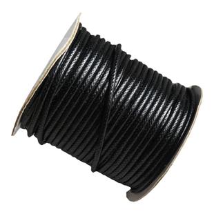 2MM韩国蜡线蜡绳手链项链手工编织绳DIY饰品配件线材吊坠黑绳材料