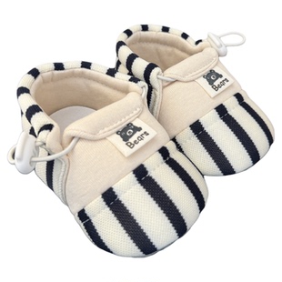 婴儿鞋子3-6-12月宝宝步前鞋春秋防掉跟小月龄软布底婴儿地板袜鞋