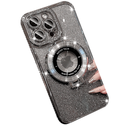 磁吸支架【带镜头膜】闪粉手机壳