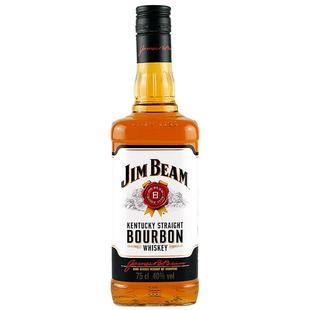 【金宾】白占边黑麦双桶苹果蜂蜜波本威士忌利口酒美国700ml瓶装