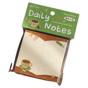 蔷薇海洋 暖暖日记簿便签纸 复古文艺咖啡留言纸 手帐diy装饰素材