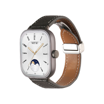 适用小米9pro表带小羊皮折叠磁吸