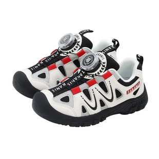 泰兰尼斯儿童运动鞋春季户外男童旋钮扣透气平衡车鞋女童露营鞋子