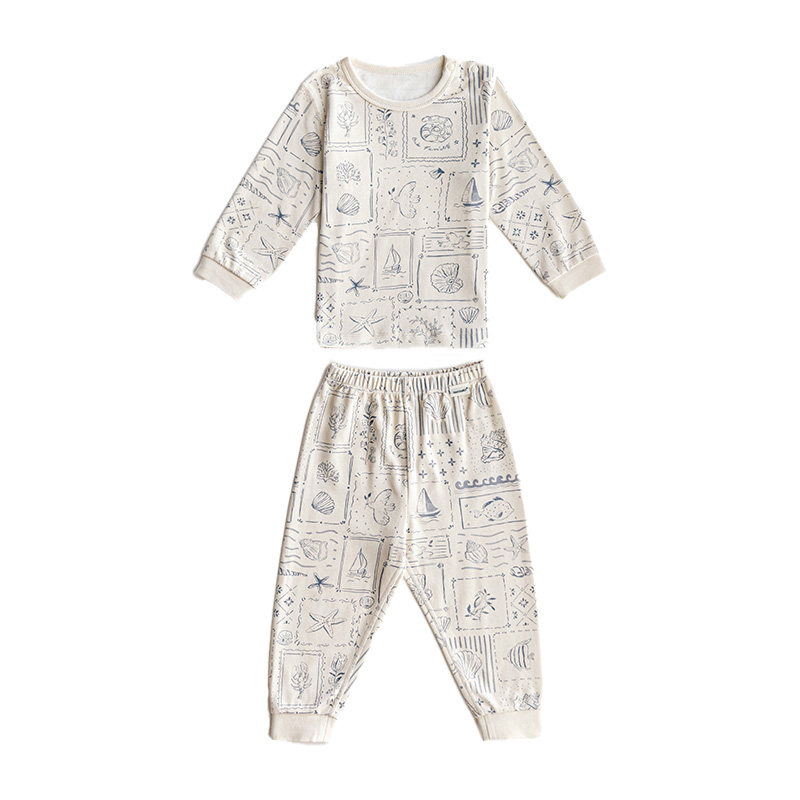 【新品】OAK FAMILY儿童家居服套装纯棉分体睡衣男童空调服