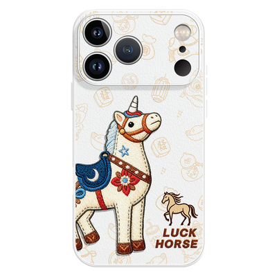 适用苹果17手机壳iphone17promax荔枝纹ip16新款15高级感14全包plus刺绣13独角马air可爱12女款max小羊皮11套
