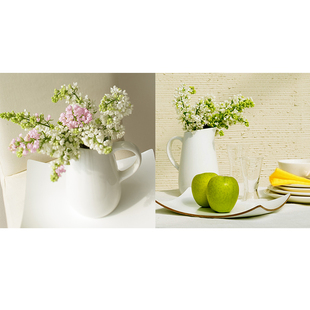 现代简约方版静物水果花瓶装饰画画芯打印餐厅墙壁画布定制无框画