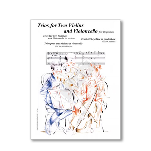 弦乐三重奏 两把小提琴和大提琴 总分谱 布达佩斯原版乐谱书 Trios for two violins and violoncello String beginners Z14369