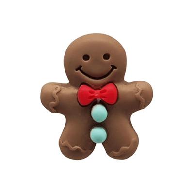 Crocs姜饼人鞋花卡扣洞洞鞋配饰