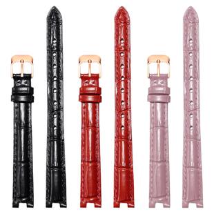 适配飞亚达卓雅真皮表带女 L800017系列女款皮表链凹接口12mm配件