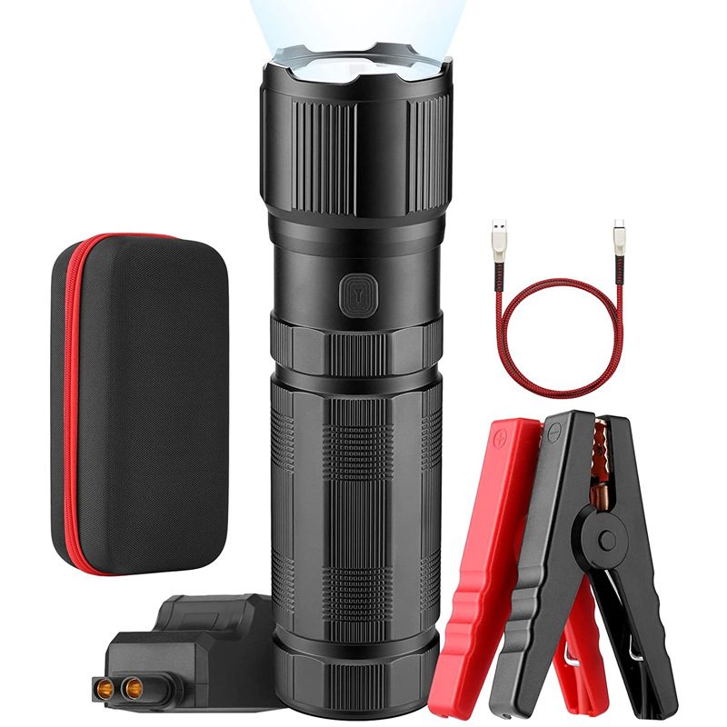 户外多功能便携车载搭电宝防水汽车应急启动电源手电筒汽车打火器