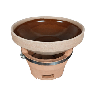 老式土碗粗陶碗土钵子商用蒸菜蒸米饭碗扣肉蒸碗火锅土陶餐具怀旧