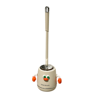 马桶刷无死角卫生间壁挂式免打孔可爱2025新款刷子扁头长柄清洁刷