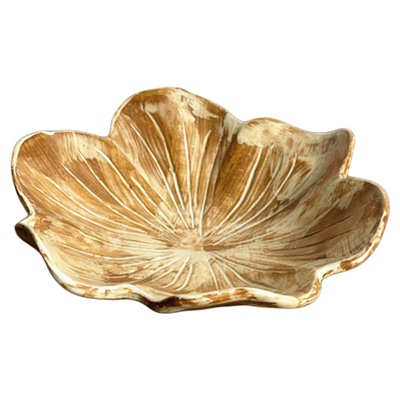 创意日式釉下彩菜盘家用花边盘