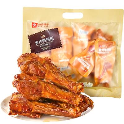 良品铺子蜜烤鸭翅根焦香350g