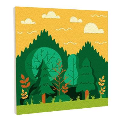 卡通风景儿童填色丙烯数字油画