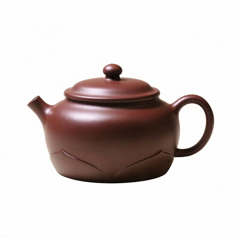 宜兴紫砂壶纯全手工功夫茶具原矿底槽清茶壶收藏泡茶精品佛莲壶
