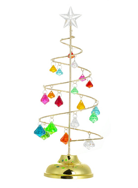 小红书圣诞装饰品礼物水晶树夜灯